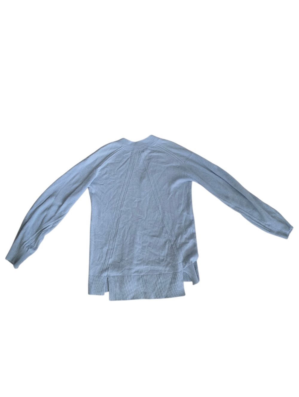 Rag & Bone 100% Cashmere Oversized V-Neck Sweater Light Blue Small Quiet Luxury - Picture 8 of 12